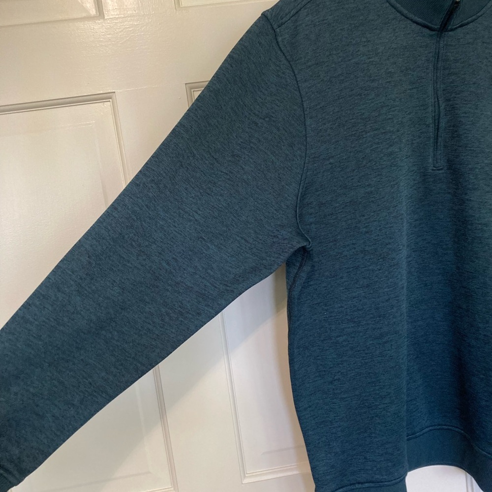 Under Armour Men's Teal Zip-Up Sweater - Picture 2 of 5